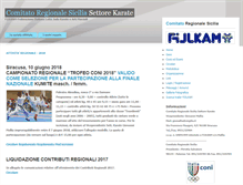 Tablet Screenshot of fijlkam-sicilia-karate.it